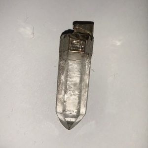 Clear quartz pendant